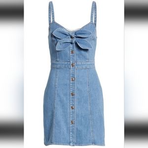 7 For All Mankind Blue Denim Dress